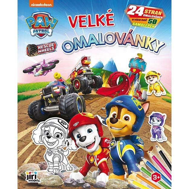 Veľké omaľovánky Labková patrola
