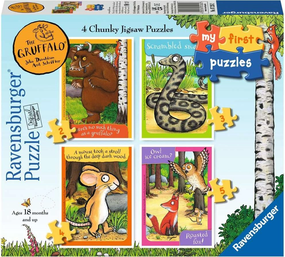 E-shop RAVENSBURGER Moje první Gruffalo 4v1 2,3,4,5 dielov
