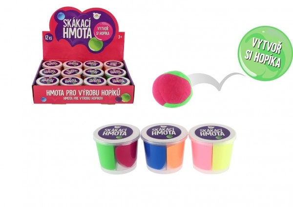 E-shop Teddies Slime Skákajúca hmota mix 3 farieb