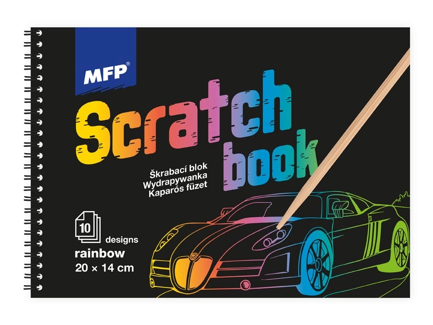 E-shop MFP 1032112 Škrabací obrázok blok 10l mix dúha