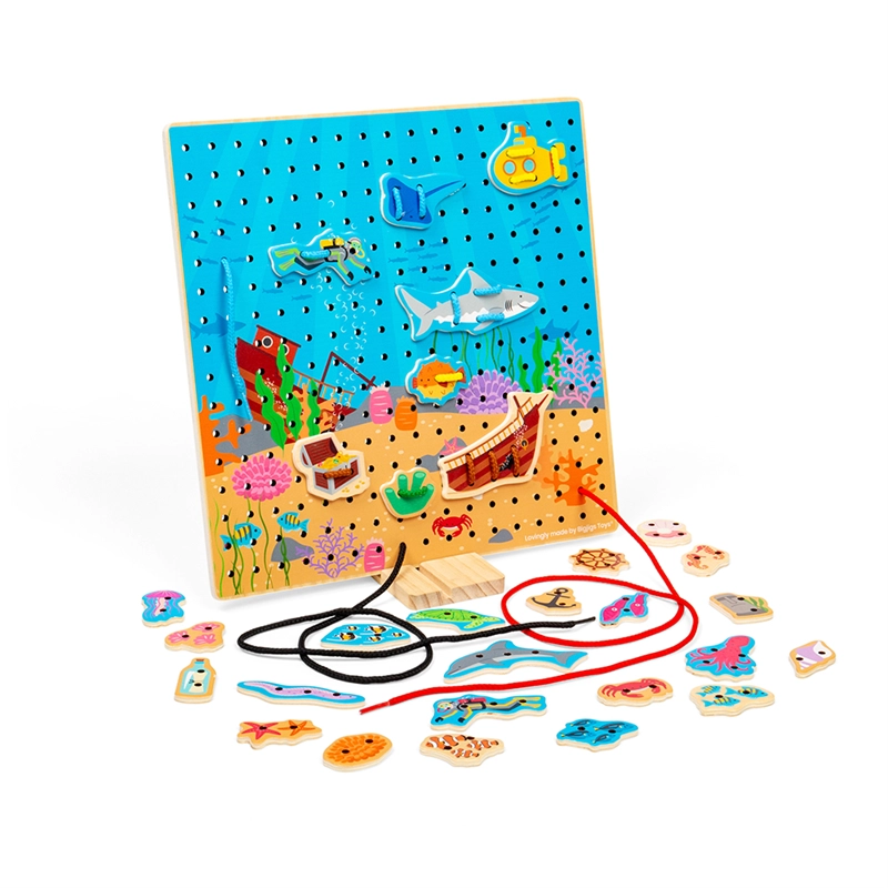 E-shop Bigjigs Toys Provlékací deska moře