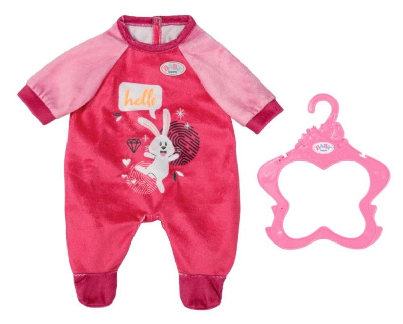 E-shop Zamatové ružové dupačky pre bábiku 43 cm BABY born