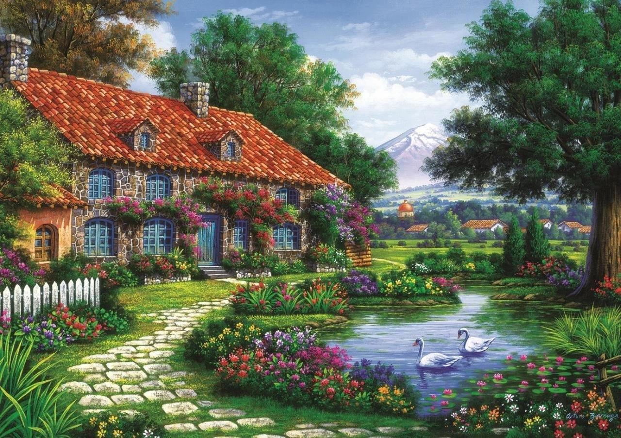 Art The garden 1500 dielov