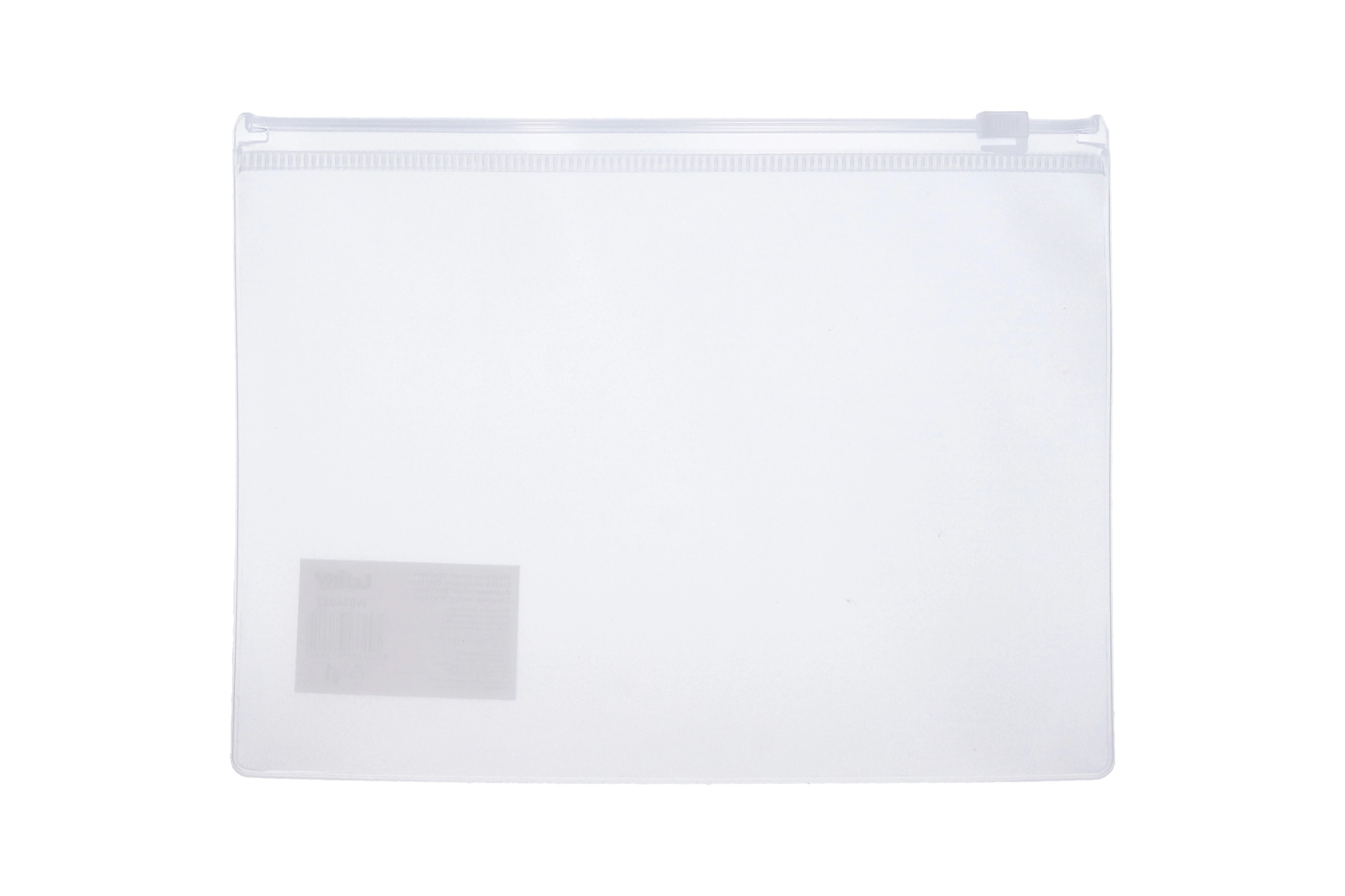 E-shop Zložka so zipsom 29x21,5 cm - Transparentná