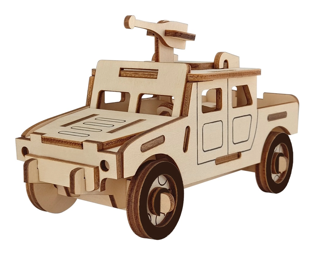 E-shop Woodcraft 3D puzzle drevené vojenské vozidlo