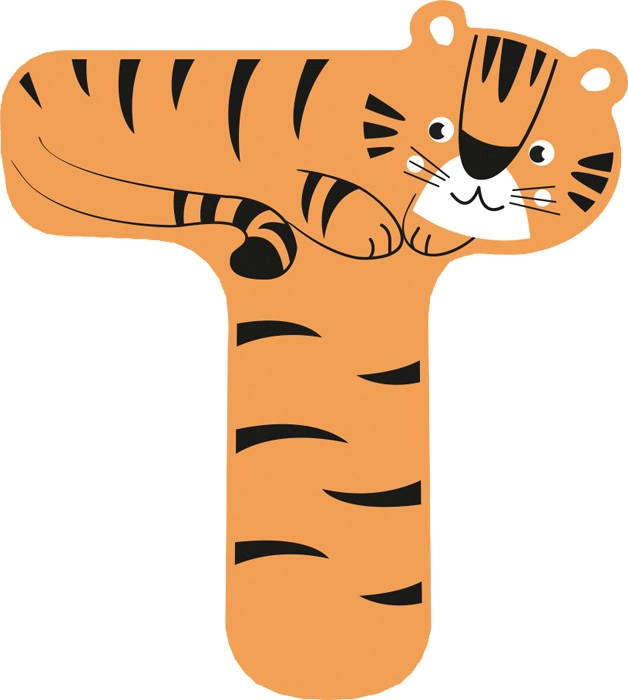 Small Foot drevené písmeno T