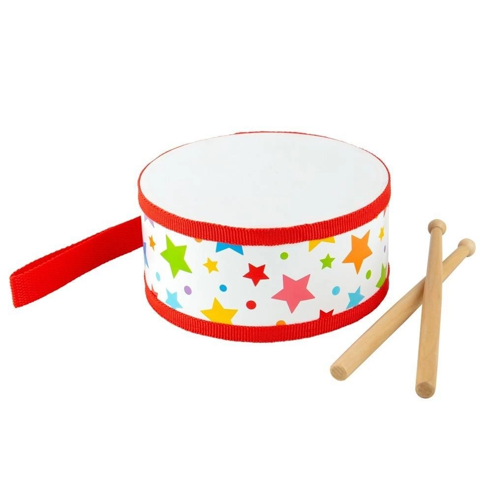 E-shop Bigjigs Toys drevený bubienok Hviezdičky