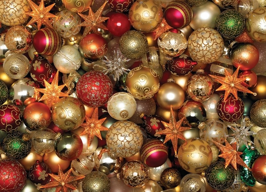 Puzzle Vianočné gule 500 dielikov
