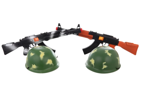 E-shop Lamps samopal a helma v síťce