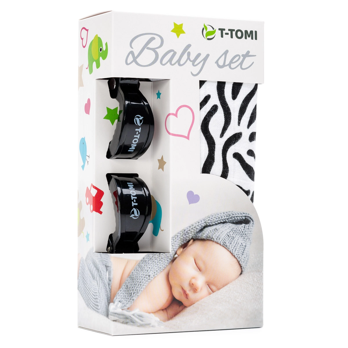 E-shop Ttomi Baby set bambusová osuška Zebra