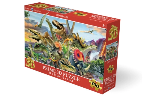 3D puzzle dinosaury 100 dielikov