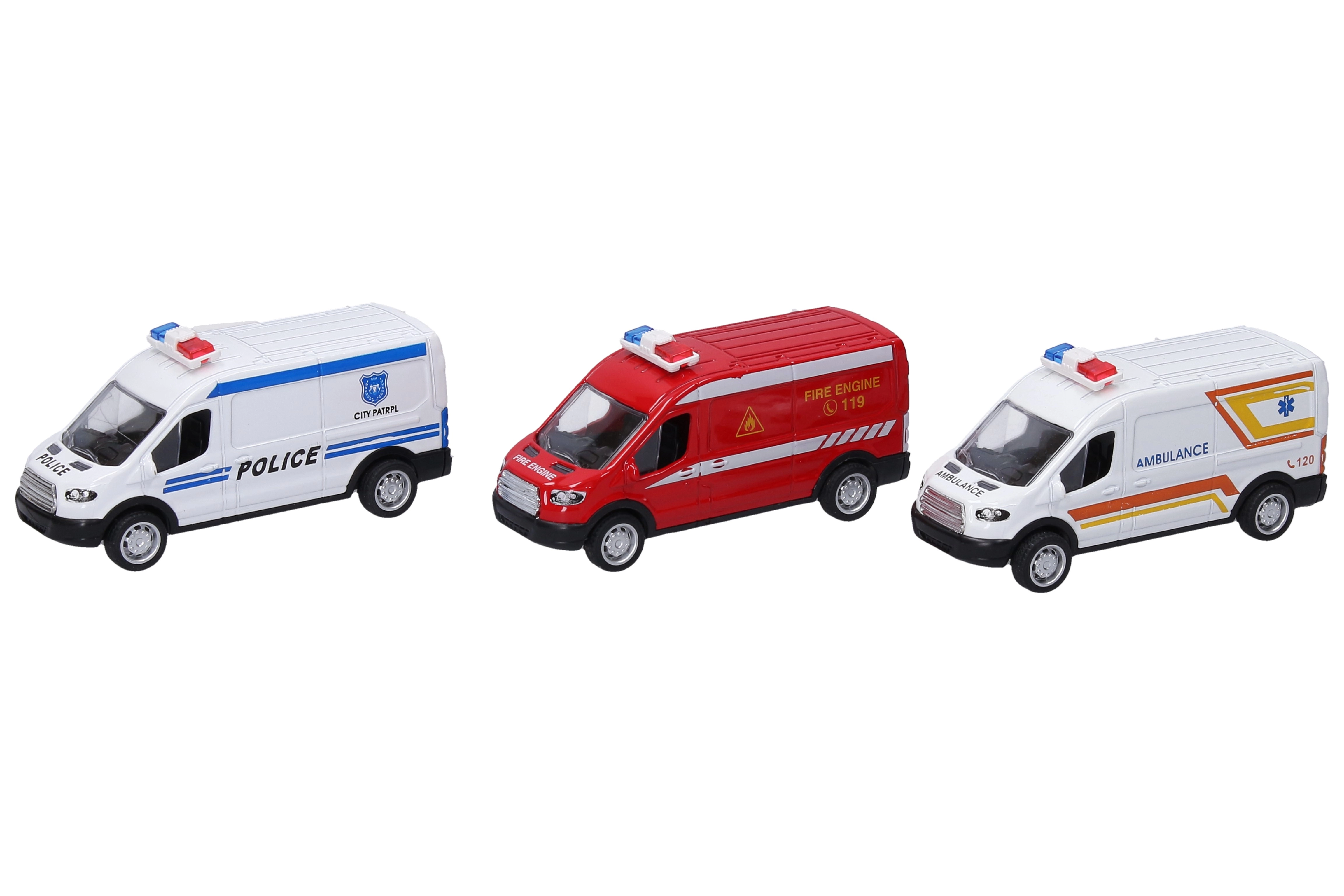Auto záchranári s natahovacím pohonom