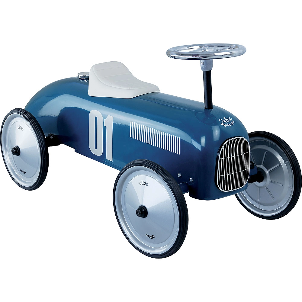 E-shop Vintage kovové odrážadlo modré