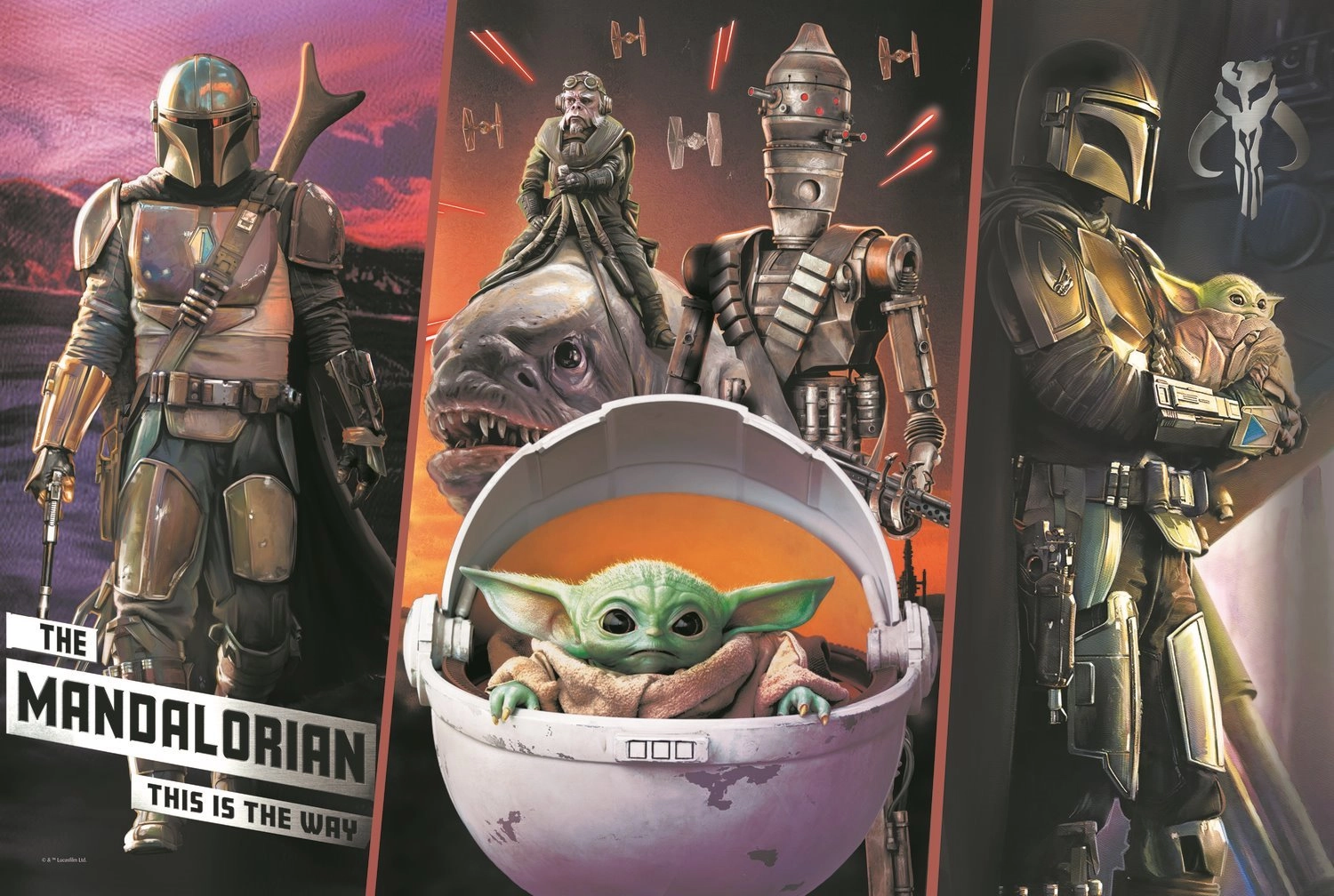 E-shop TREFL The Mandalorian: Tajemný Baby Yoda 300 dielov