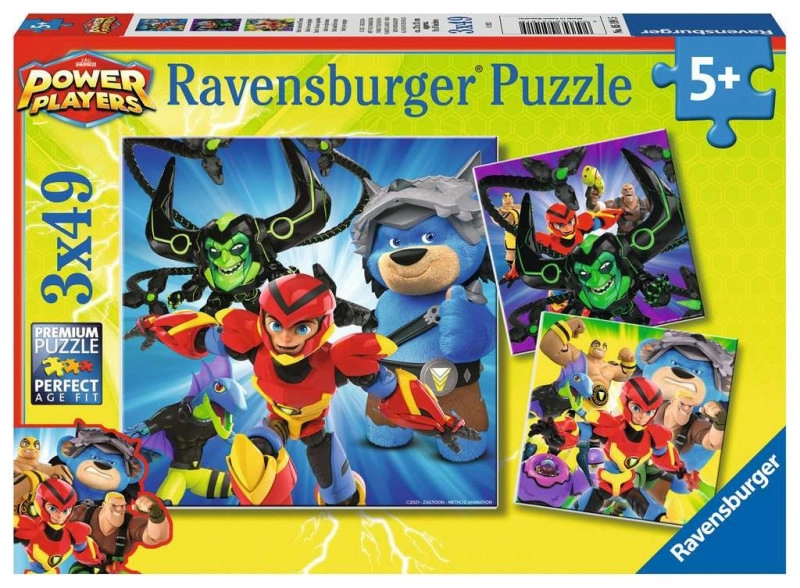 E-shop Ravensburger puzzle Power Players 3×49 dielikov