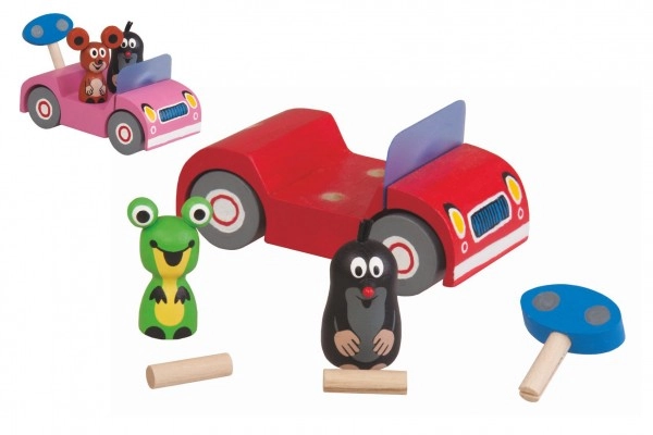 E-shop Detoa Krtek na výletě růžové auto