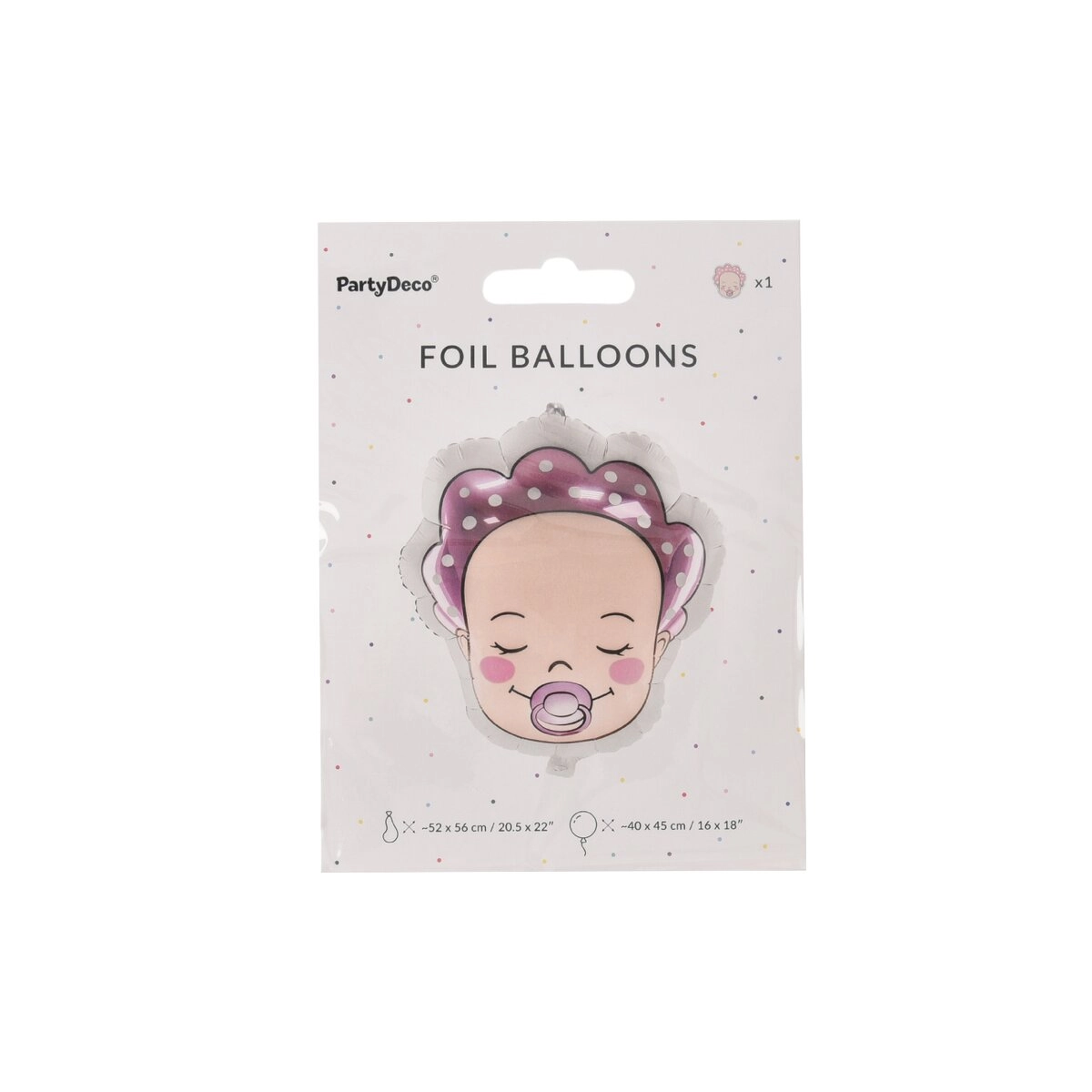E-shop PartyDeco Fóliový balón Dievčatko 40 x 45 cm