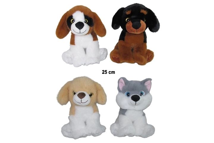 Plyšový pes 25 cm (náhodný motív)
