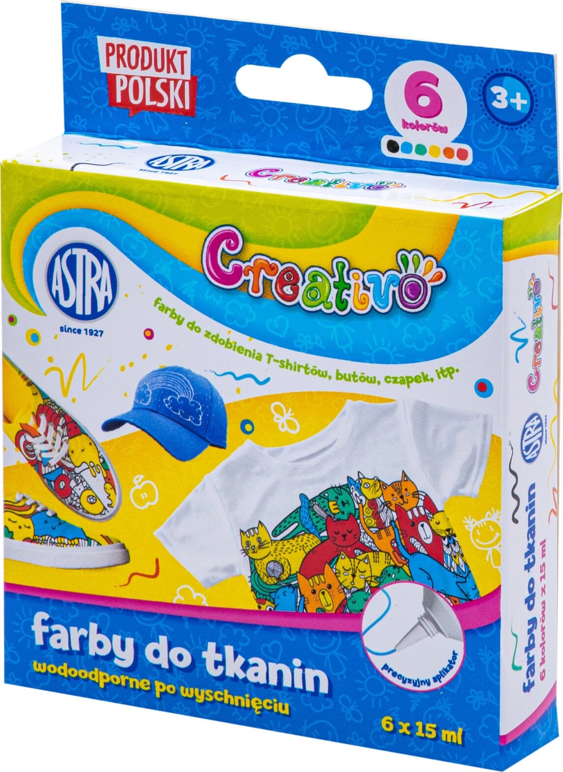 Astra Creativo farby na textil 6x15ml