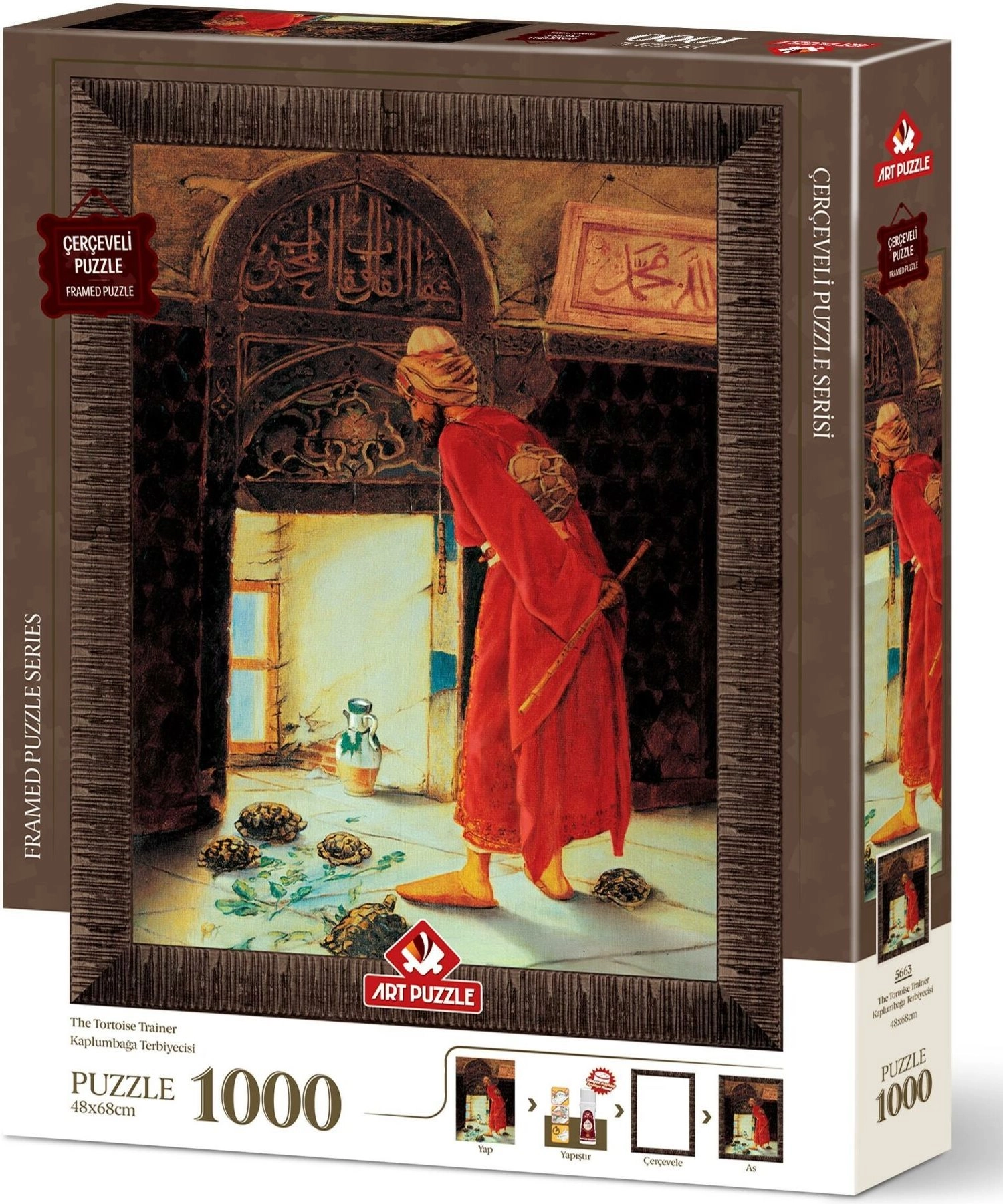 Puzzle s rámom a lepidlom Cvičiteľ želiev 1000 dielikov
