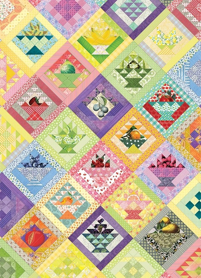 E-shop Cobble Hill Fruit Basket Quilt 1000 dielov