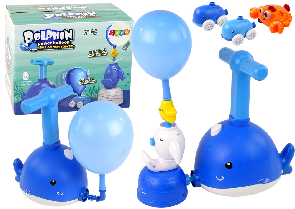 E-shop LEAN TOYS Autíčko na nafukovacie balóny Veľryba