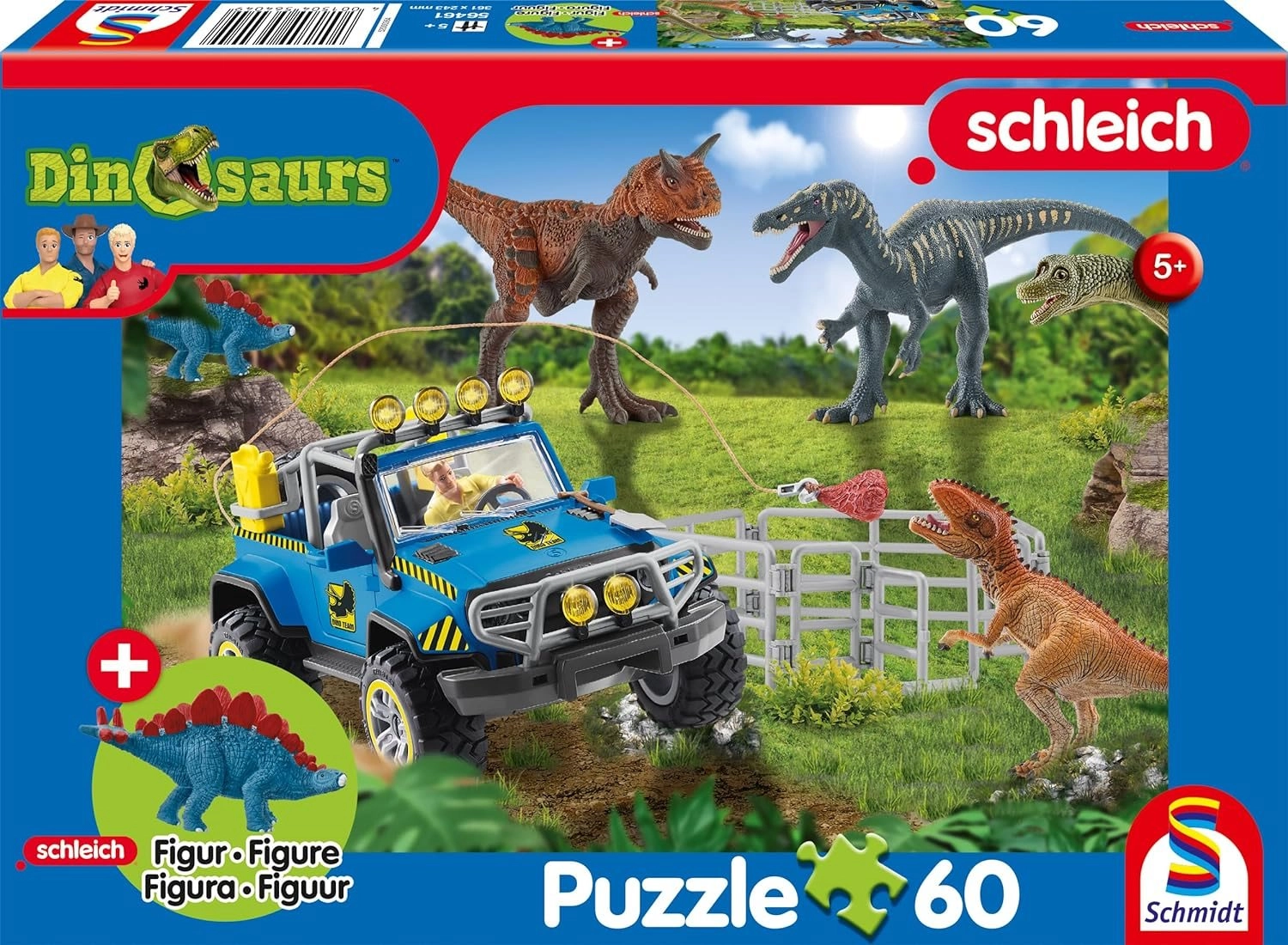 SCHMIDT Schleich Prehistorickí obri + figúrka Schleich 60 dielov