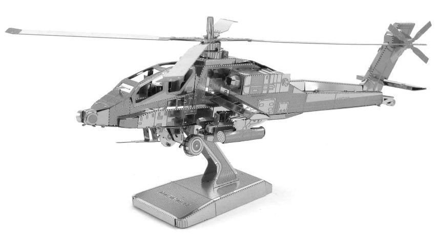 E-shop Metal Earth 3D Puzzle Helicopter AH-64 Apache 41 ks