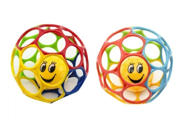 E-shop Teddies Loptička s chrastítkem plast 12cm