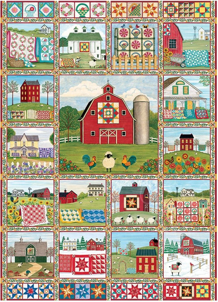 E-shop Cobble Hill puzzle Krajina vyšívaných prikrývok 1000 dielikov