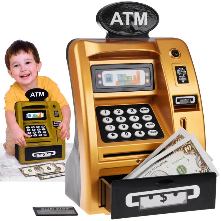E-shop Zlatý detský bankomat schránka hračka