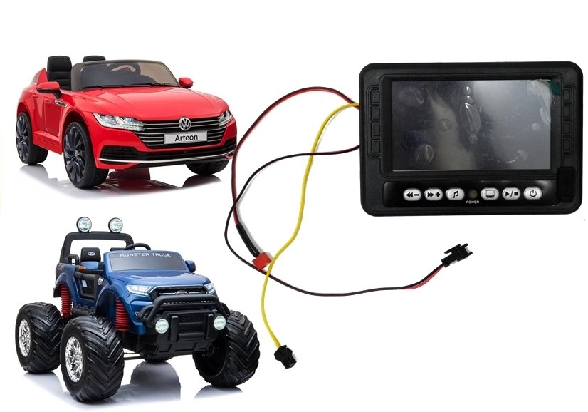 E-shop Lean Cars Hudobný panel pre elektrické autíčko s batériou LCD MP4 do Ford Ranger Monster DK-550 Arteon