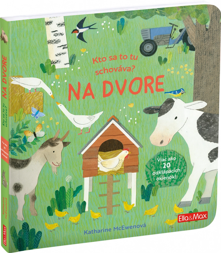 E-shop Kto sa to tu skrýva? - Na dvore - Kniha s otváracími okienkami