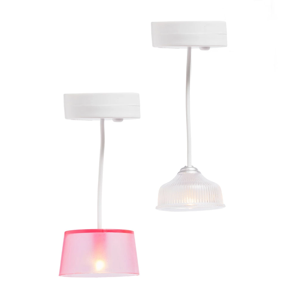 Lundby sada osvetlenia do domčeka pre bábiky – 2 závesné LED lampy s časovačom
