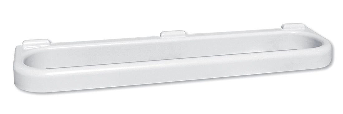 Plastový držiak na uteráky 45,8 × 10,9 cm biely