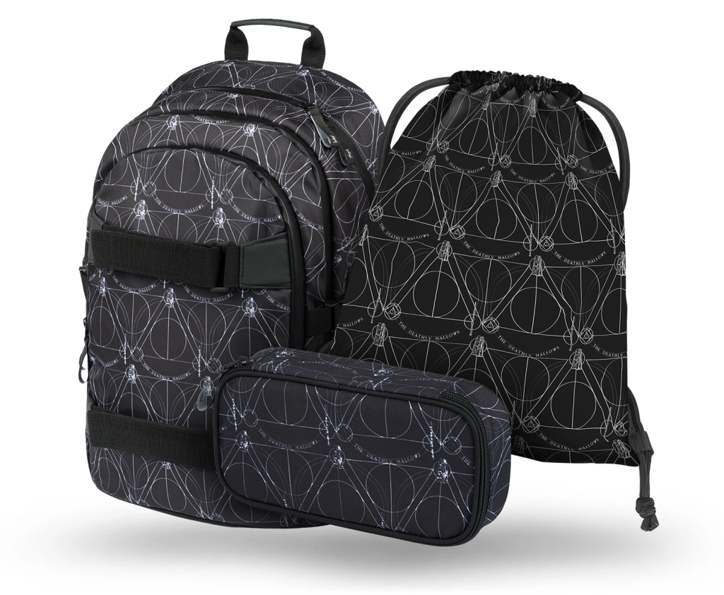 E-shop Školský set BAAGL skate HARRY POTTER Dary smrti – batoh, peračník, vak