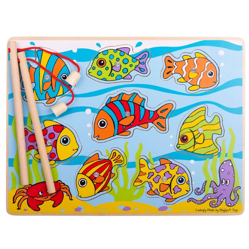 E-shop Bigjigs Toys chytanie rybičiek na magnetickej doske