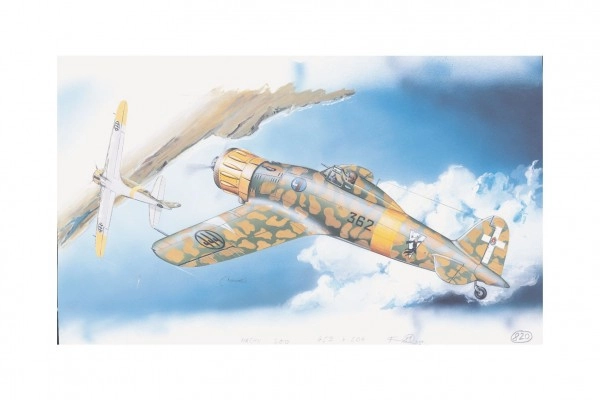 Směr Model letadlo Macchi M.C.200 Saetta stavebnice letadla 1:48