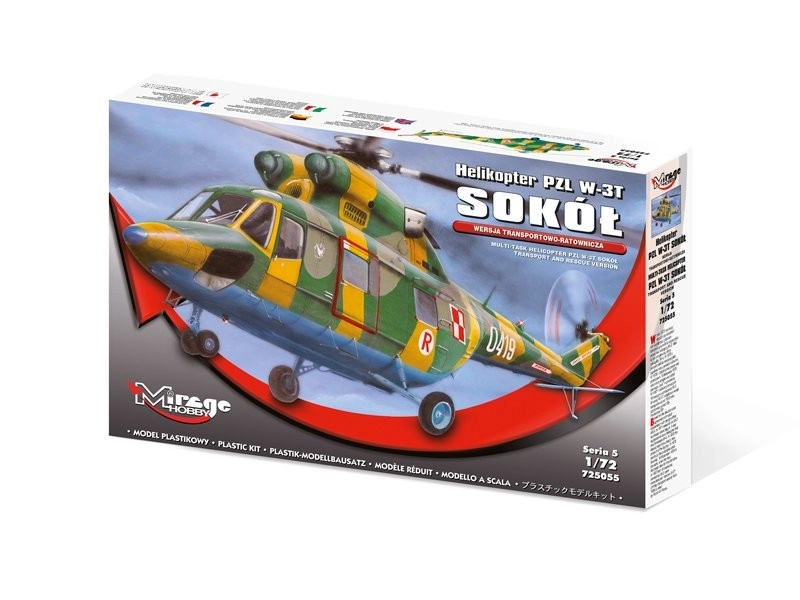 Plastikový model vrtuľníka PZL W-3T Sokół