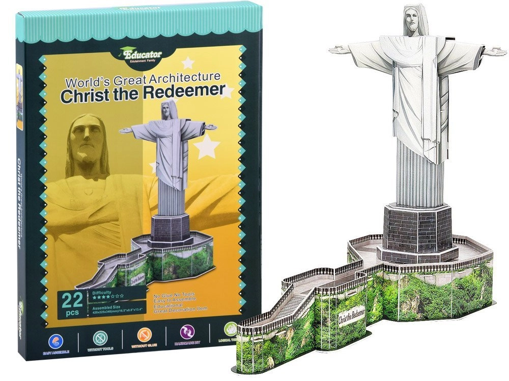 E-shop EDUCATOR 3D puzzle Socha Krista Spasitele 22 ks