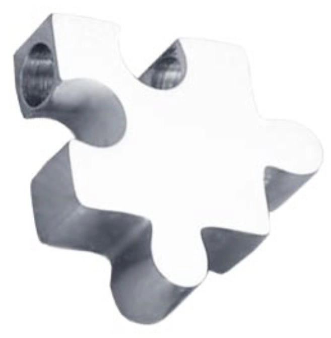 E-shop Malý oceľový prívesok Puzzle