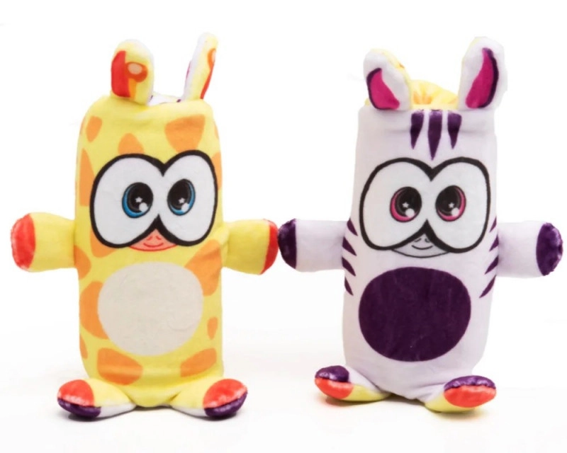 E-shop Plyšová obojstranná hračka žirafa/zebra Dublusie