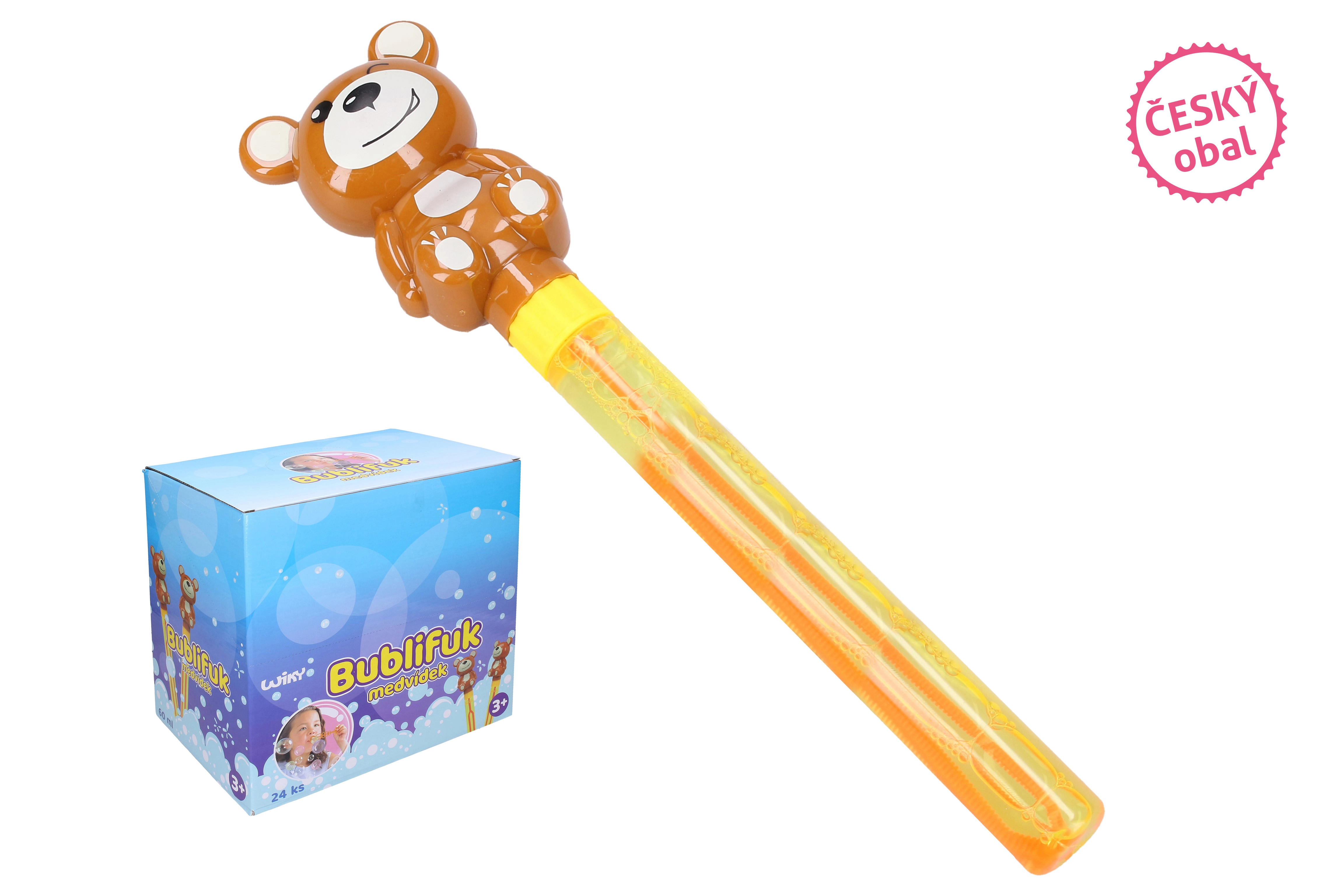 E-shop Bublifuk s medvedíkom 60 ml, 28 cm