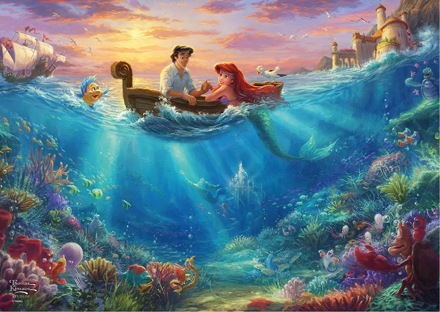 E-shop SCHMIDT v plechové krabičce Disney: Ariel 500 dielov