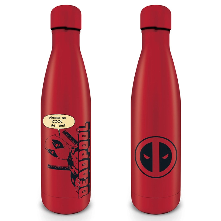 E-shop Pyramid Kovová fľaša na nápoj Deadpool Peek a Boo 550 ml