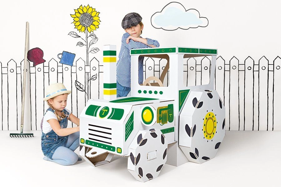 Tektorado kartónový traktor