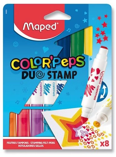 E-shop Fixky MAPED Color'Peps Duo Stamp – sada 8 obojstranných pečiatkovacích fixiek
