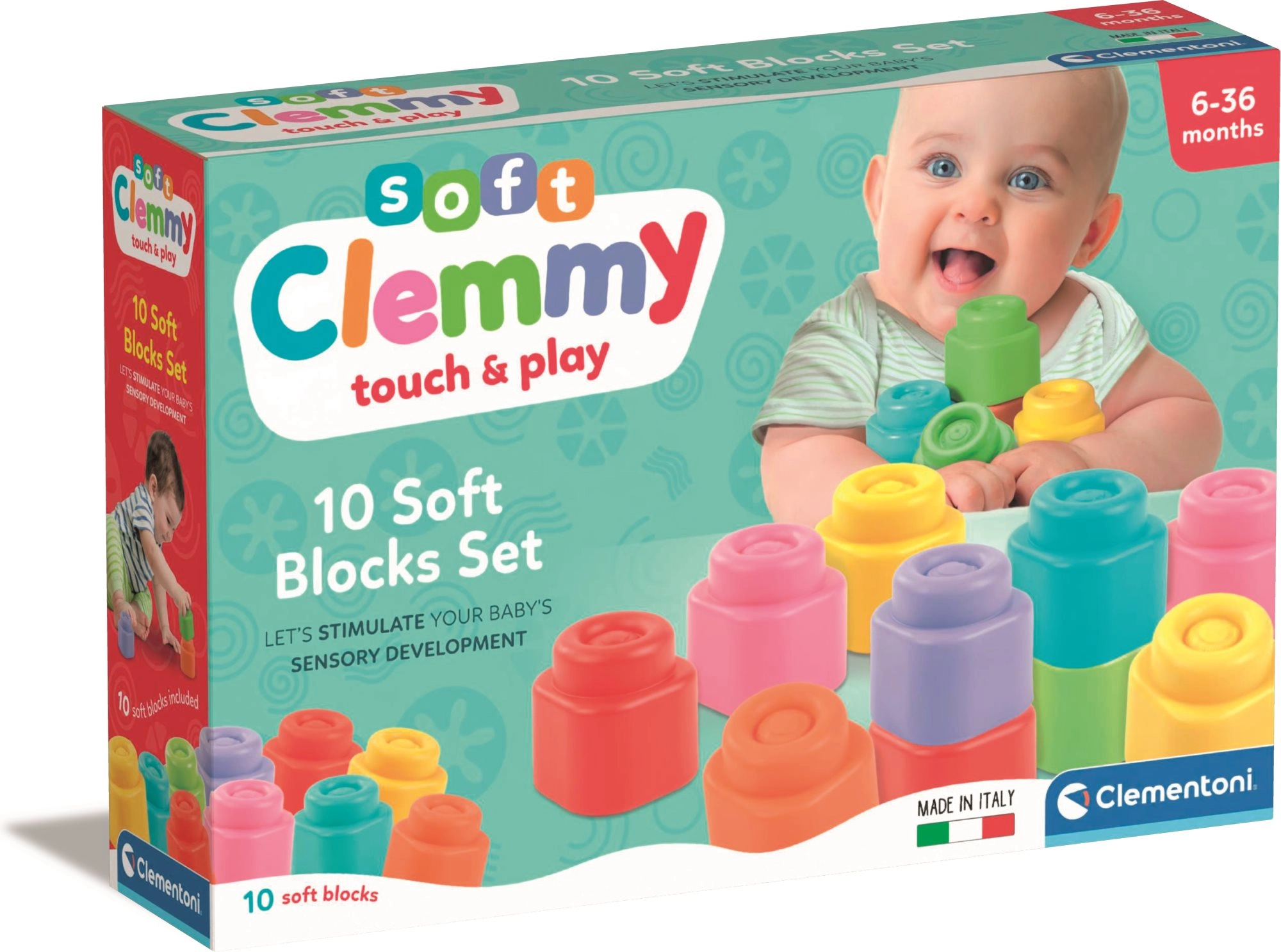 E-shop CLEMENTONI Soft Clemmy Sada 10 mäkkých kociek