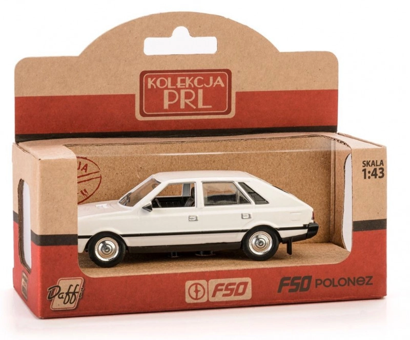 E-shop Model auta FSO Polonez 1:43 – biely kovový model