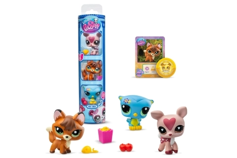 Littlest Pet Shop 3 figúrky - rôzne druhy